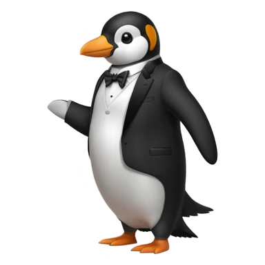 Penguin doing a SUI sticker