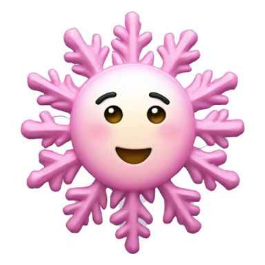 Schneeflocke mit Pinken Lichtern  sticker