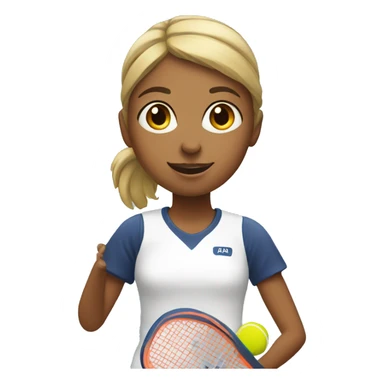 Girl plays padel sticker