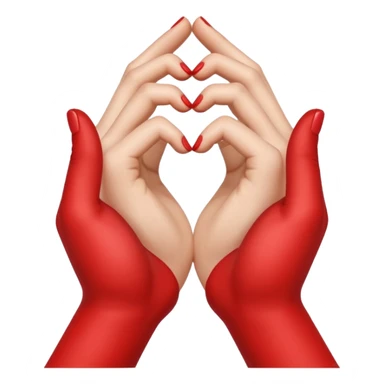 Kalp yapan eller sticker