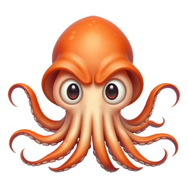 Squid we an evil smile sticker