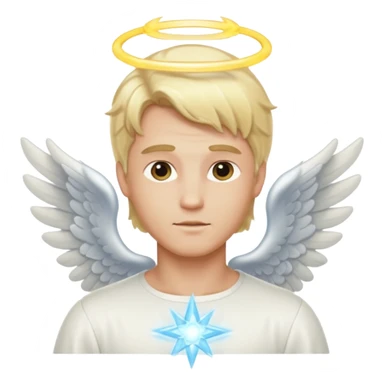Healer male angel sticker