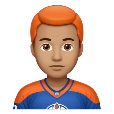 Me wearing an oilers jersey  sticker