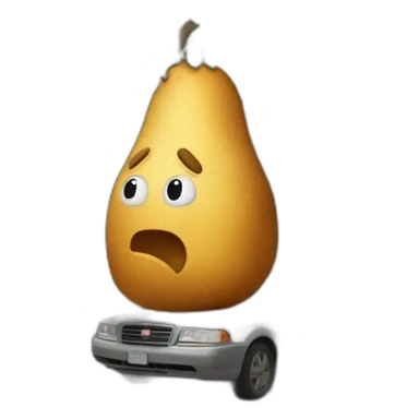 Una patata gigante che distrugge una città sticker