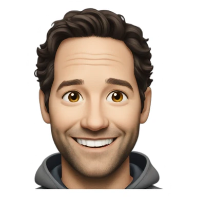 Paul rudd happy sticker