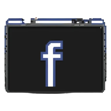 Meta Facebook logo sticker