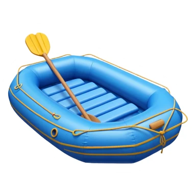 round rafting boat sticker