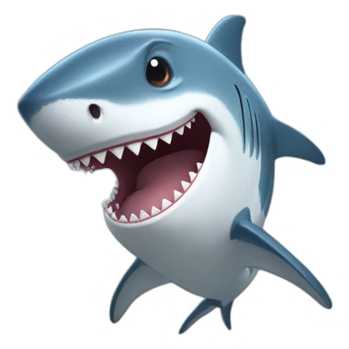 supportive shark sticker