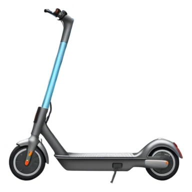 An icon featuring a sleek electric scooter with a modern design, parked on a smooth city sidewalk. The background shows a bustling urban landscape with clear skies, tall buildings, and pedestrians walking by. The scooter is highlighted as a symbol of eco-friendly transportation and modern mobility.  sticker