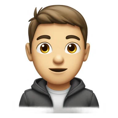 emoji of a boy holding a sign with text which says "I am Aidin and I am stupid". cartoon style, 3D lighting, the sign has a white background, no cast shadows. sticker