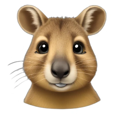melancholy quokka wallaby sticker
