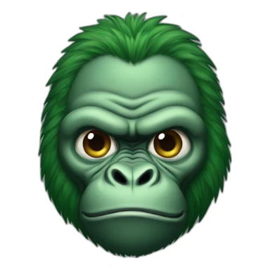 Green buff Gorilla sticker