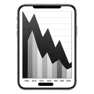 black and white vertical chart sticker