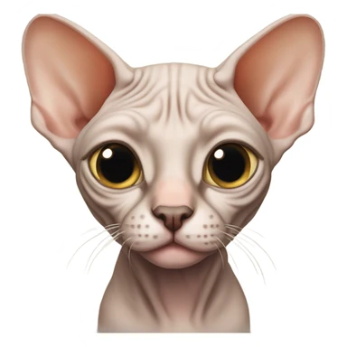 sphynx gray cat sticker