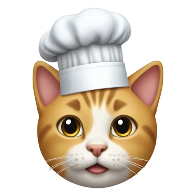 cat with chef hat sticker
