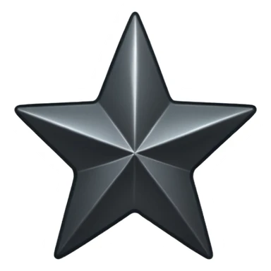Black star service sticker