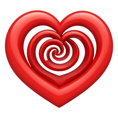 heart spiral sticker