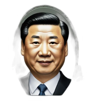 xi Jinping on dollar sticker