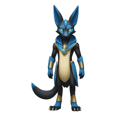 Lucario-Anubis full body sticker