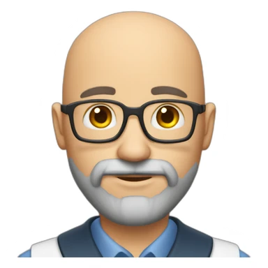 chem handsome bald beared professor sticker