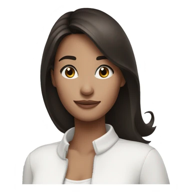 brunette girl with iqos sticker