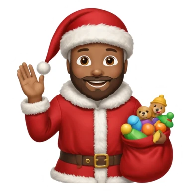 Black Santa  sticker