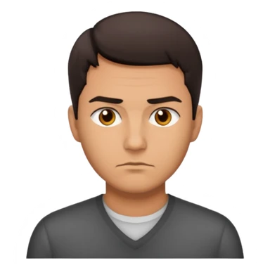 A serious man sticker