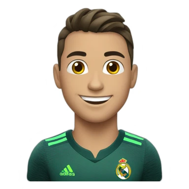 Happy cristiano ronaldo girl sticker