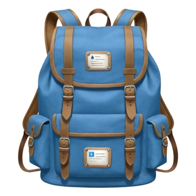 Blue backpack, Lost & Found Object. sticker