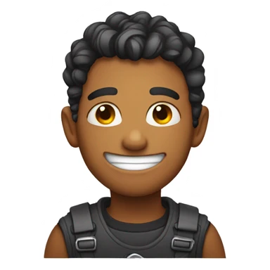 Awkward smile sticker