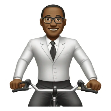 président du benin sur vélo sticker
