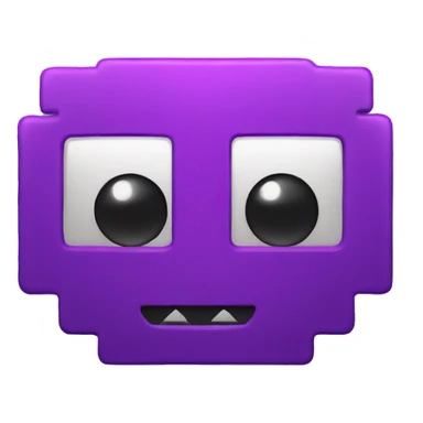 purple space invader sticker