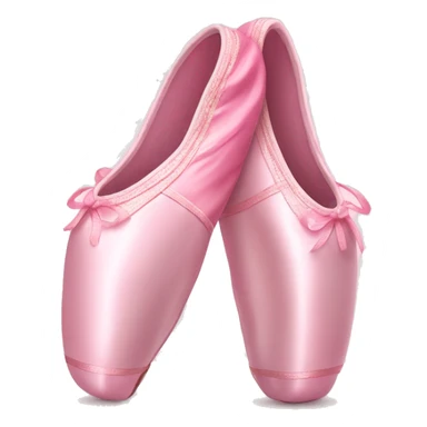 Pink ballet pointe shoes sticker