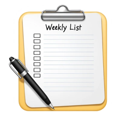 weekly to-do list sticker