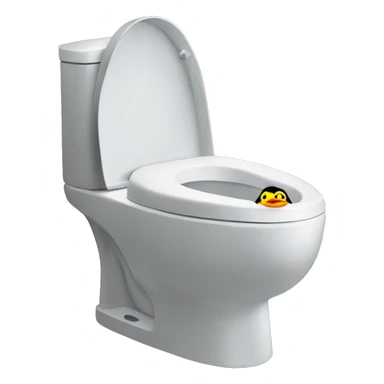 duck on toilet skibidi toilet sticker