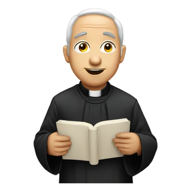 Priest gossiping  sticker