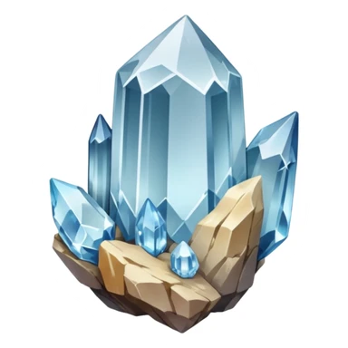 raw quartz crystal sticker