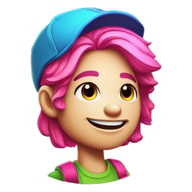 comic book cartoon illustration bold outline halftone shading neon colours sticker