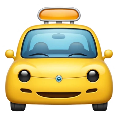 multicolored car pollen filter icon in emoji style sticker