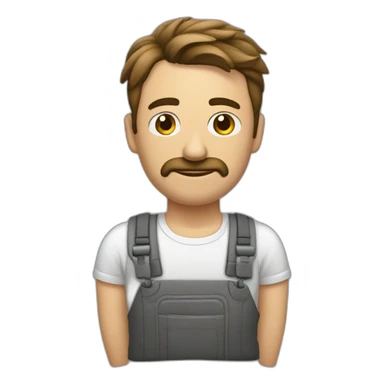 hombre mecánico con herramientas sticker