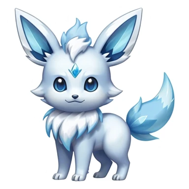 Shiny-Eeveelution-Cute-Fakemon-Ice-Pokémon-fusion full body sticker