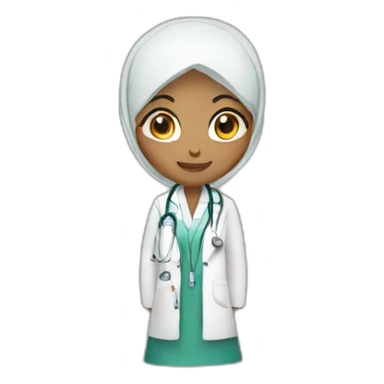 Hijab doctor sticker