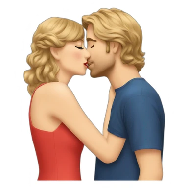 Taylor Swift kissing sticker