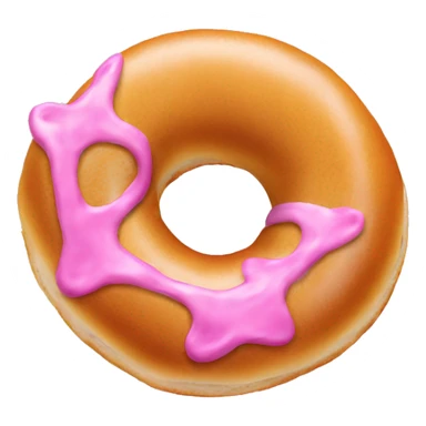 pink bagel sticker