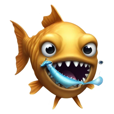 Anglerfish with a lure sticker