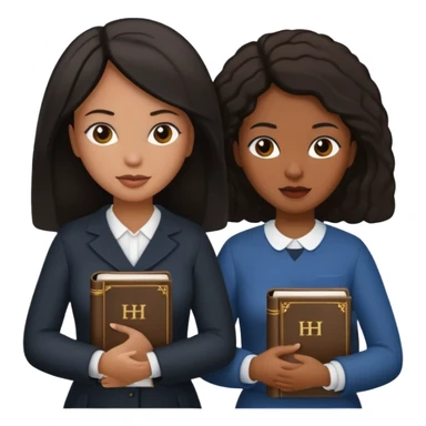 Two black women, 1 white woman, all with dark hair, carrying a Bible! sticker