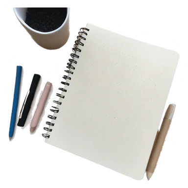 Bullet Journal Spiral Notebook, Sand Dotted Pages sticker