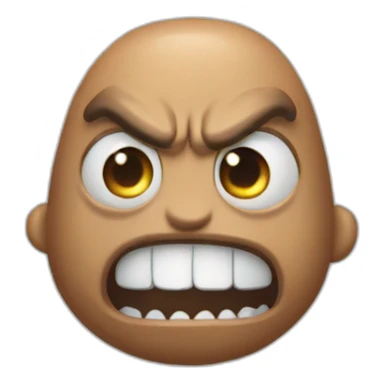 Dwayne The Rock Johnson squid in one face sticker