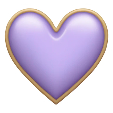 Light lavender heart sticker