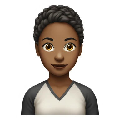 realistic portrait of a girl sticker